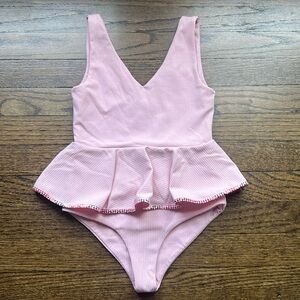 EUC Marysia Swim Bumby Gramercy Pink Maillot Pelum Swimsuit